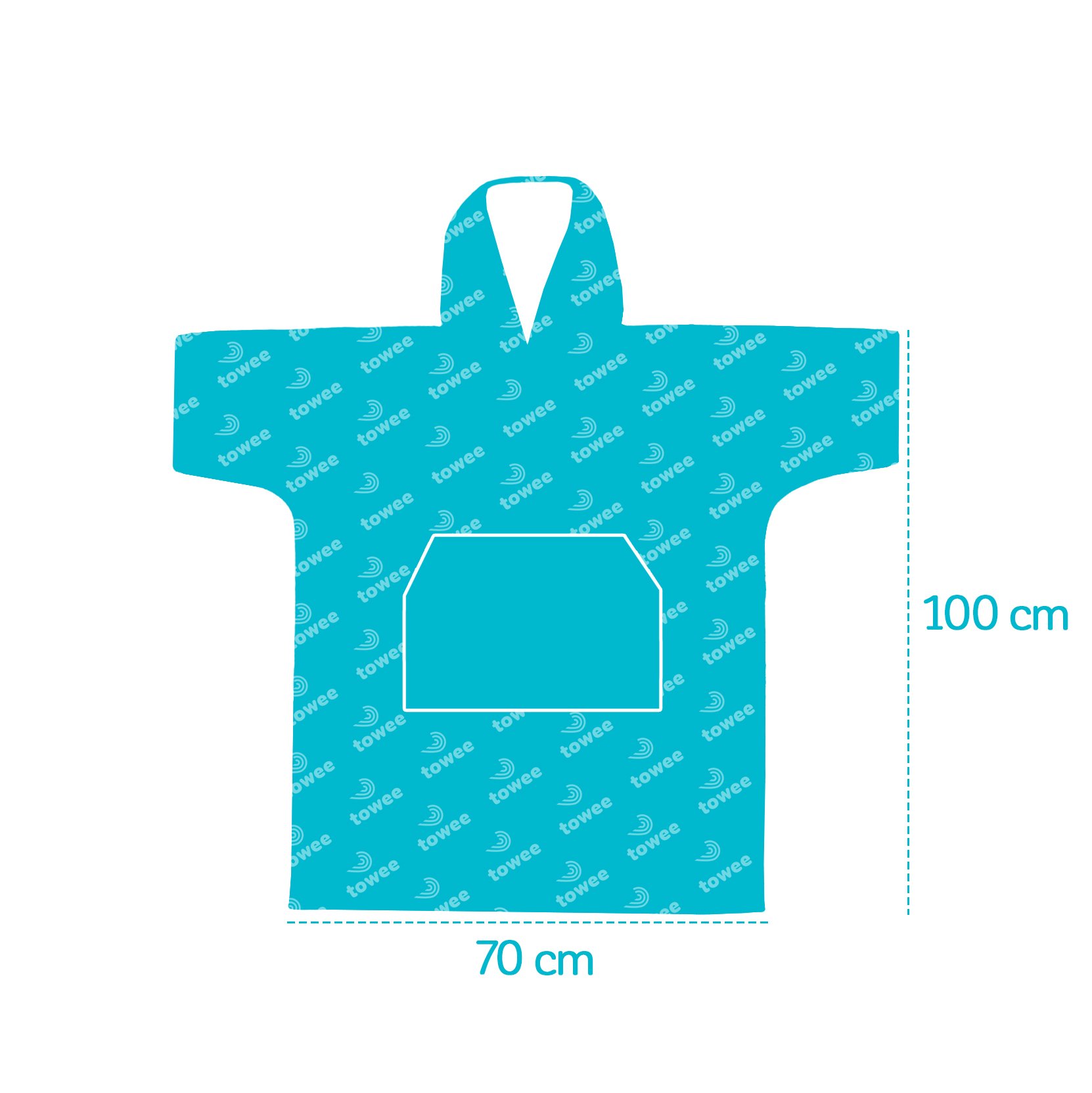 Surf poncho Surfer, 70 x 100 cm